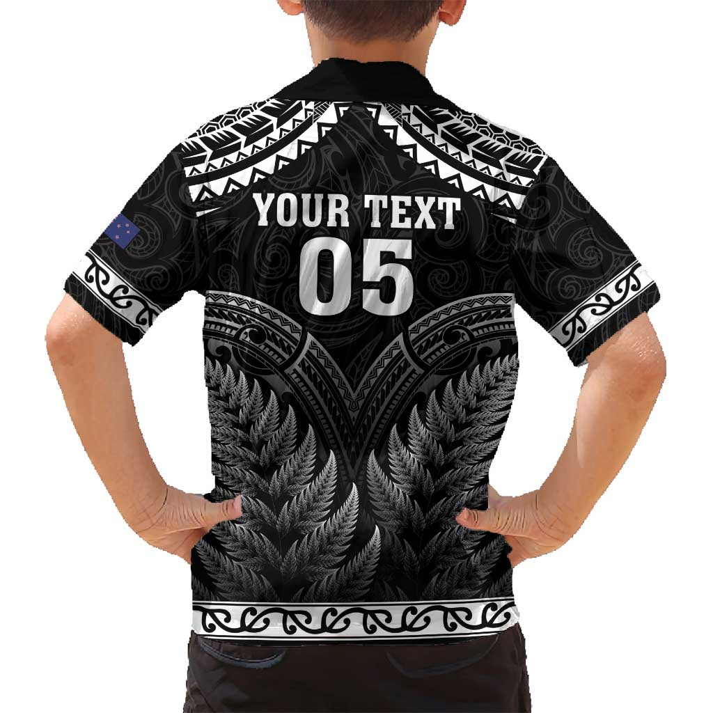 Custom New Zealand Maori Tiki Rugby Family Matching Summer Maxi Dress and Hawaiian Shirt Go Aotearoa Maori Pattern LT05 - Polynesian Pride