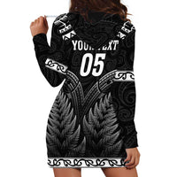 Custom New Zealand Maori Tiki Rugby Hoodie Dress Go Aotearoa Maori Pattern