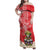 Personalized Puerto Rico Family Matching Off Shoulder Maxi Dress and Hawaiian Shirt Coqui Frog With Polynesian Pattern - Polynesian Pride