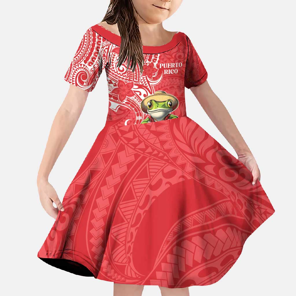 Personalized Puerto Rico Family Matching Tank Maxi Dress and Hawaiian Shirt Coqui Frog With Polynesian Pattern - Polynesian Pride