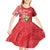 Personalized Puerto Rico Kid Short Sleeve Dress Coqui Frog With Polynesian Pattern - Polynesian Pride