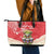 Puerto Rico Leather Tote Bag Coqui Frog With Polynesian Pattern - Polynesian Pride
