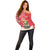 Personalized Puerto Rico Off Shoulder Sweater Coqui Frog With Polynesian Pattern - Polynesian Pride