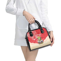 Puerto Rico Shoulder Handbag Coqui Frog With Polynesian Pattern - Polynesian Pride