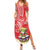 Personalized Puerto Rico Summer Maxi Dress Coqui Frog With Polynesian Pattern - Polynesian Pride