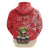 Personalized Puerto Rico Zip Hoodie Coqui Frog With Polynesian Pattern - Polynesian Pride