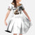 Hawaii Veterans Day Kid Short Sleeve Dress Honor The Fallen Flag Grunge Style