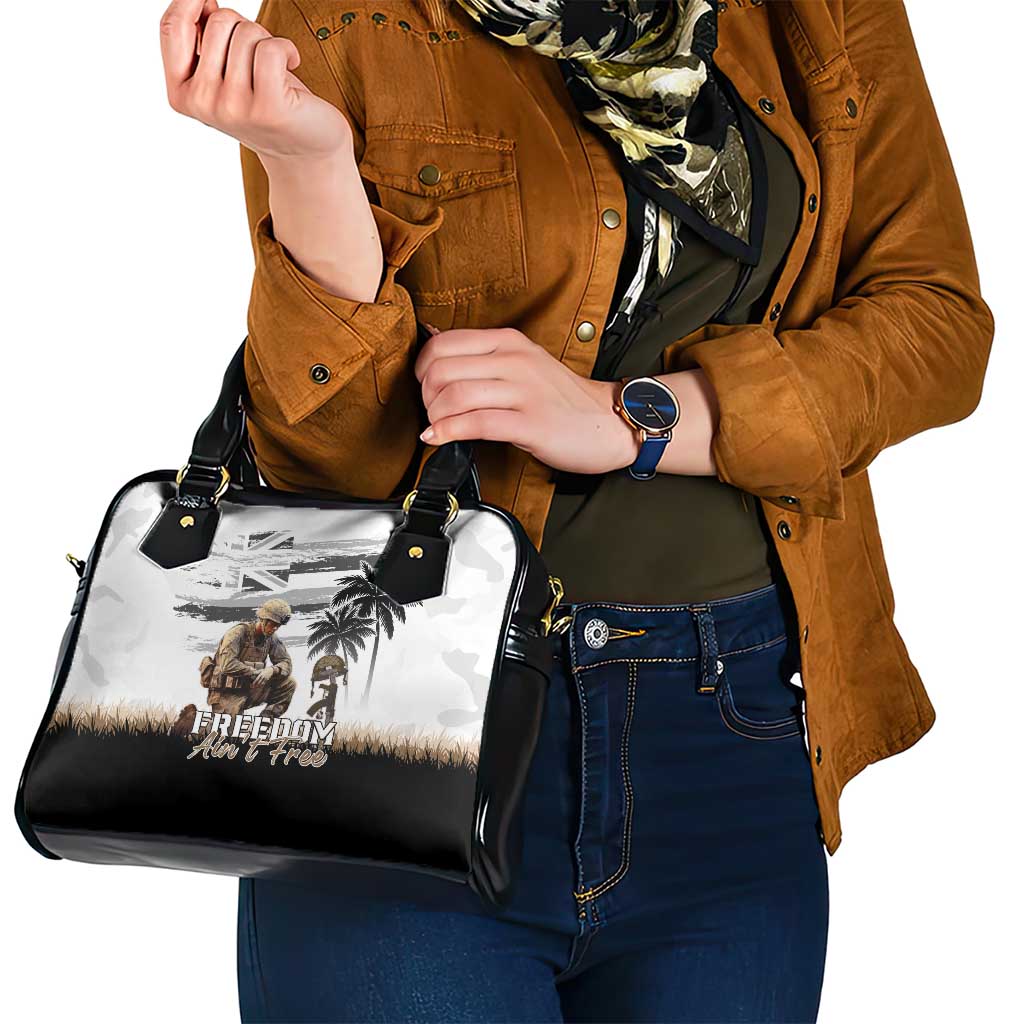 Hawaii Veterans Day Shoulder Handbag Honor The Fallen Flag Grunge Style