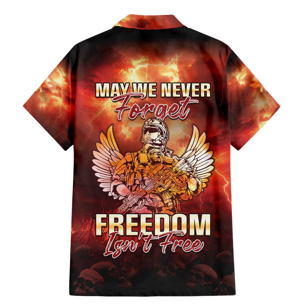 Hawaii Veterans Day Family Matching Mermaid Dress and Hawaiian Shirt May We Never Forget Freedom Isn't Free LT05 - Polynesian Pride