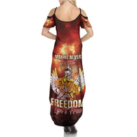 Hawaii Veterans Day Family Matching Summer Maxi Dress and Hawaiian Shirt May We Never Forget Freedom Isn't Free LT05 - Polynesian Pride