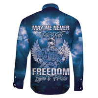 Federated States of Micronesia Veterans Day Family Matching Off Shoulder Maxi Dress and Hawaiian Shirt May We Never Forget Freedom Isn't Free LT05 - Polynesian Pride