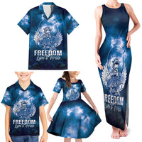 Federated States of Micronesia Veterans Day Family Matching Tank Maxi Dress and Hawaiian Shirt May We Never Forget Freedom Isn't Free LT05 - Polynesian Pride