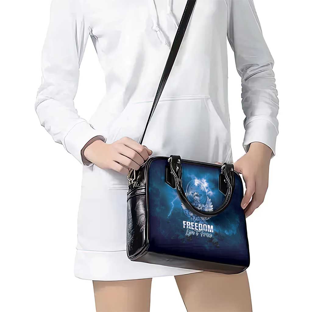 Federated States of Micronesia Veterans Day Shoulder Handbag May We Never Forget Freedom Isn't Free