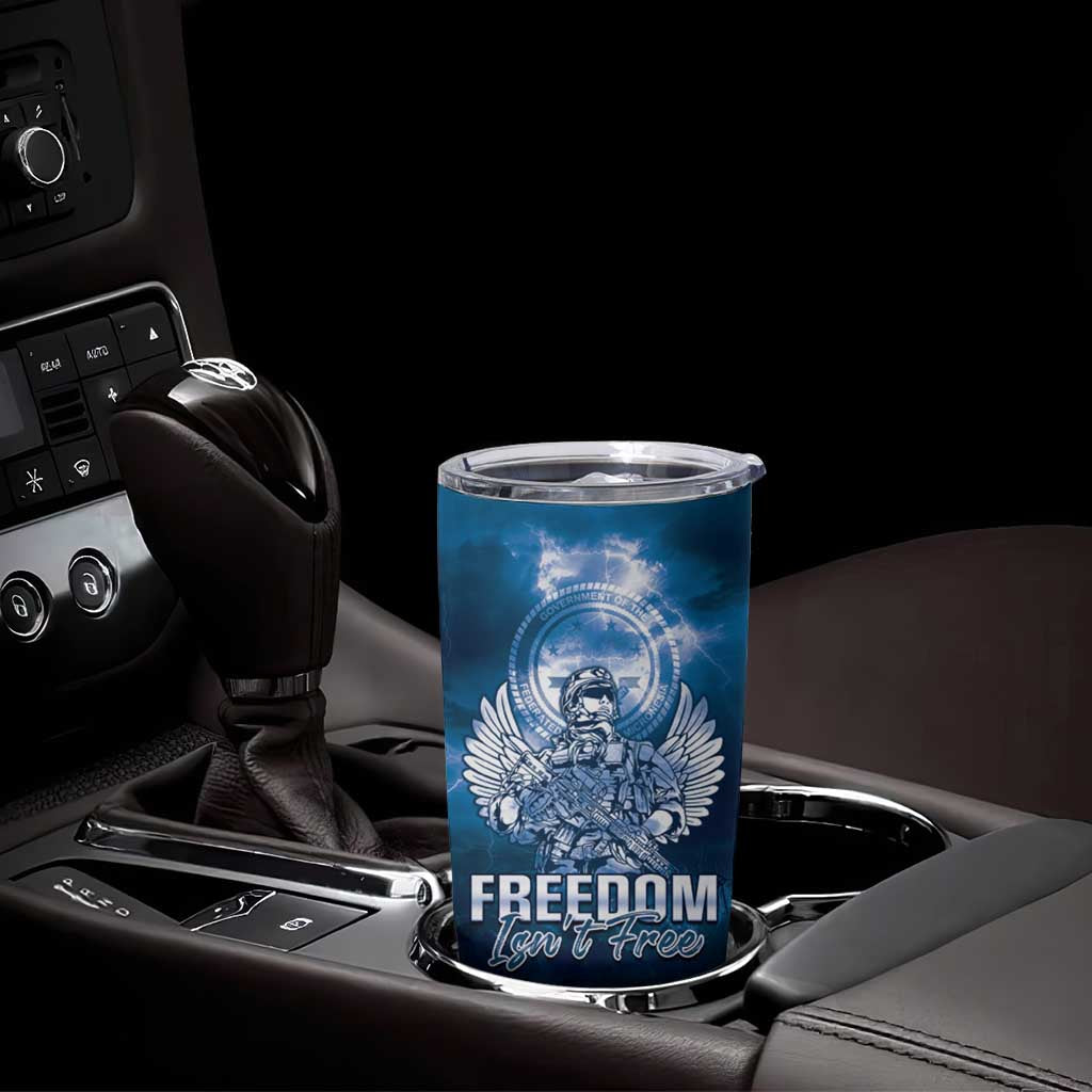 Federated States of Micronesia Veterans Day Tumbler Cup May We Never Forget Freedom Isn't Free