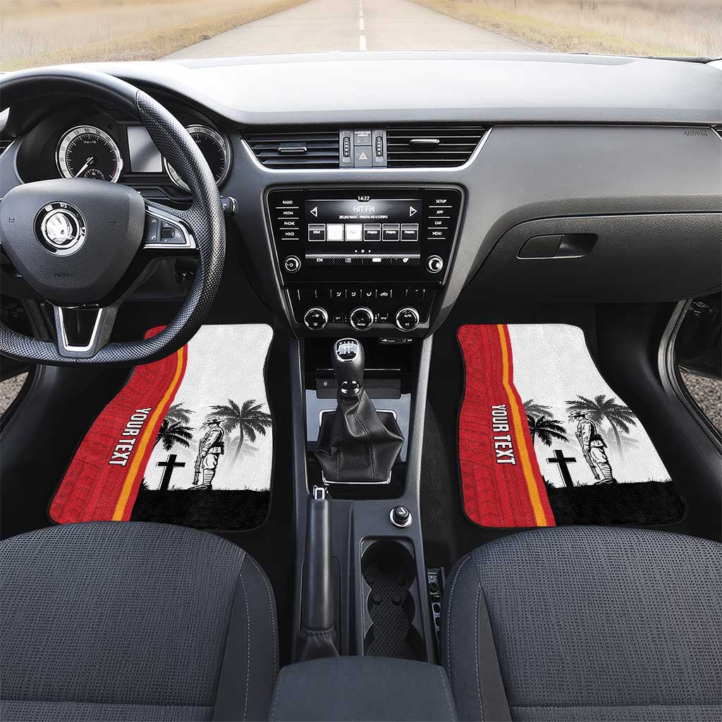 French Polynesia Armistice Day Car Mats Lest We Forget Flag Style