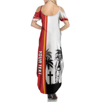 French Polynesia Armistice Day Family Matching Summer Maxi Dress and Hawaiian Shirt Lest We Forget Flag Style