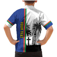 New Caledonia Armistice Day Family Matching Mermaid Dress and Hawaiian Shirt Lest We Forget Flag Style LT05 - Polynesian Pride