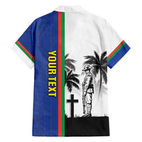 New Caledonia Armistice Day Family Matching Off Shoulder Maxi Dress and Hawaiian Shirt Lest We Forget Flag Style LT05 - Polynesian Pride