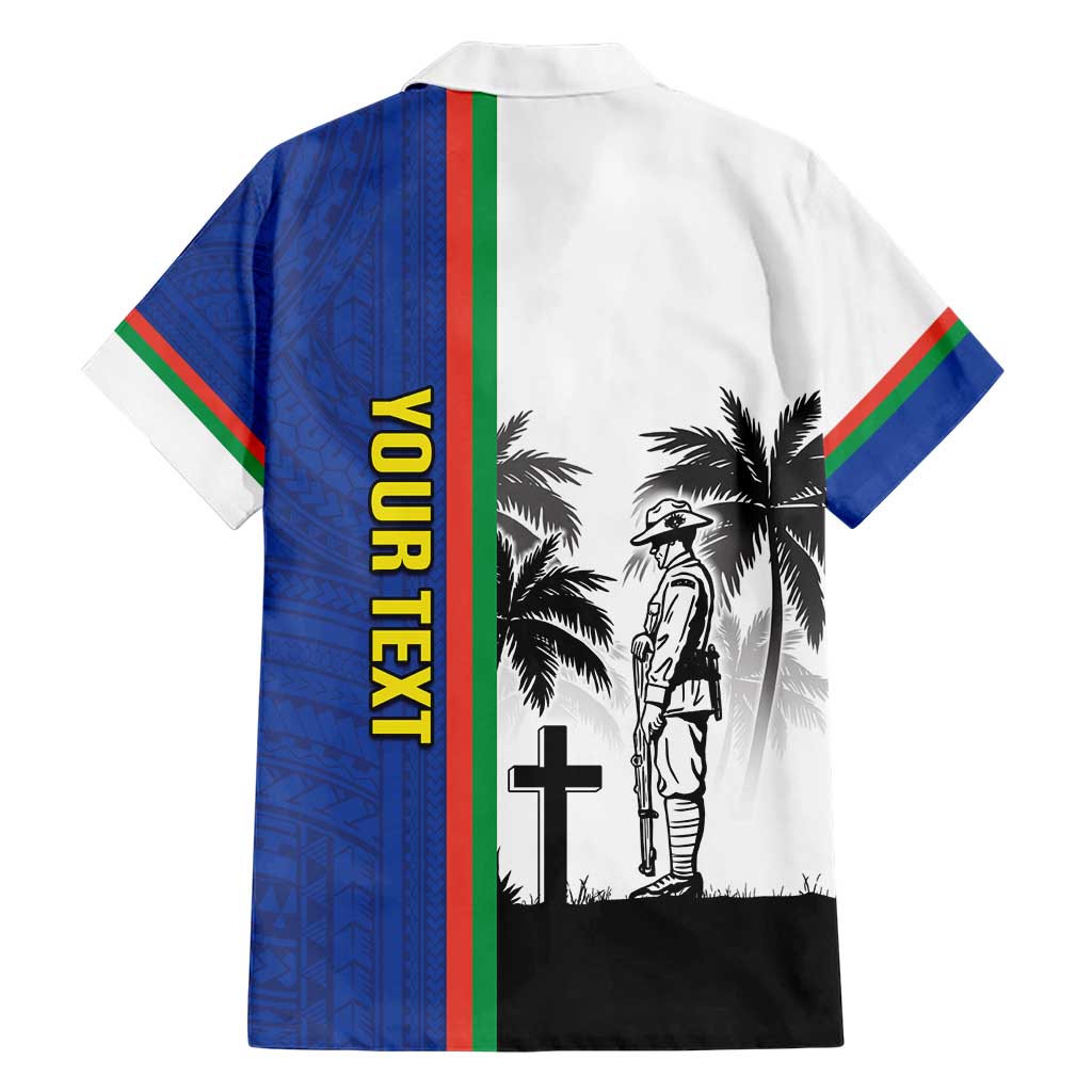 New Caledonia Armistice Day Family Matching Short Sleeve Bodycon Dress and Hawaiian Shirt Lest We Forget Flag Style LT05 - Polynesian Pride