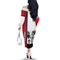 Wallis and Futuna Armistice Day Family Matching Off The Shoulder Long Sleeve Dress and Hawaiian Shirt Lest We Forget Flag Style LT05 - Polynesian Pride