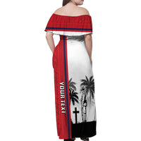 Wallis and Futuna Armistice Day Family Matching Off Shoulder Maxi Dress and Hawaiian Shirt Lest We Forget Flag Style LT05 - Polynesian Pride