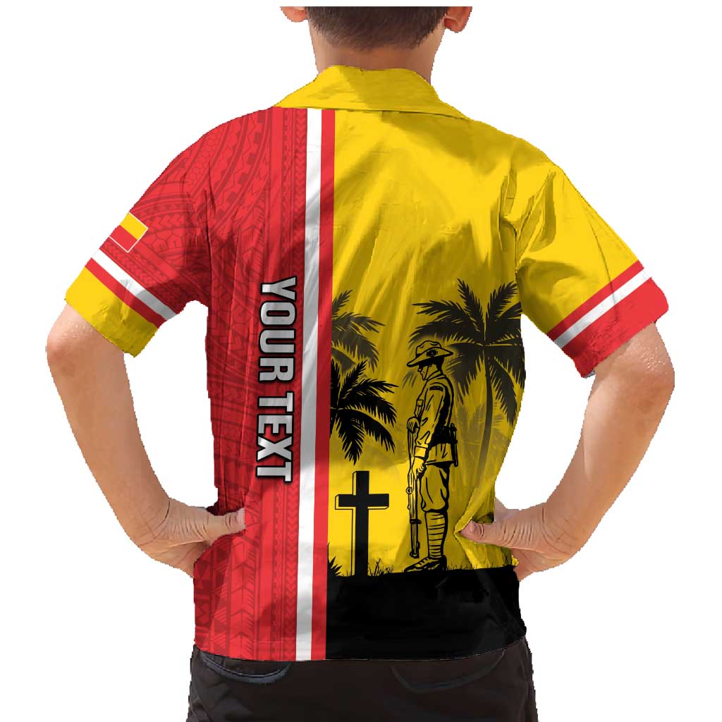 Marquesas Islands Armistice Day Family Matching Mermaid Dress and Hawaiian Shirt Lest We Forget Flag Style LT05 - Polynesian Pride