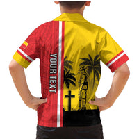 Marquesas Islands Armistice Day Family Matching Mermaid Dress and Hawaiian Shirt Lest We Forget Flag Style LT05 - Polynesian Pride