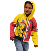 Marquesas Islands Armistice Day Kid Hoodie Lest We Forget Flag Style