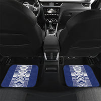 Custom Rugby Toa Samoa Car Mats Samoan Tatau Blue Version LT05 Set 2pcs - Back Blue - Polynesian Pride