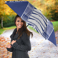 Rugby Toa Samoa Umbrella Samoan Tatau Blue Version LT05 - Polynesian Pride