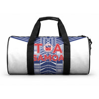 Rugby Toa Samoa Duffle Bag Samoan Tatau White Version LT05 One size White - Polynesian Pride