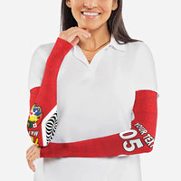 Custom 2026 Tonga Rugby XIII Arm Sleeves Sporty Style LT05 - Polynesian Pride