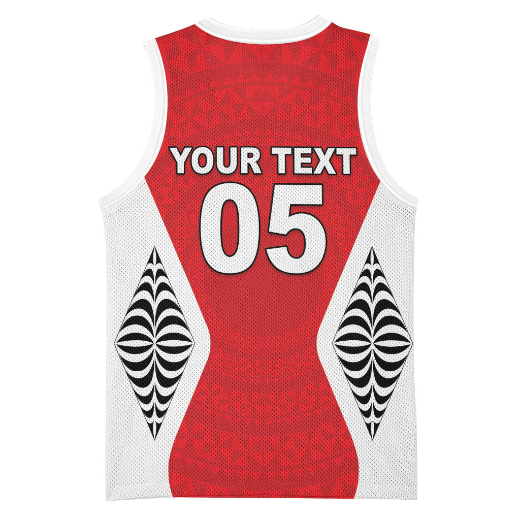 Custom 2026 Tonga Rugby XIII Basketball Jersey Sporty Style LT05 - Polynesian Pride