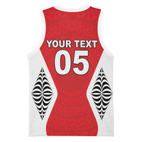 Custom 2026 Tonga Rugby XIII Basketball Jersey Sporty Style LT05 - Polynesian Pride