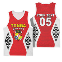 Custom 2026 Tonga Rugby XIII Basketball Jersey Sporty Style LT05 - Polynesian Pride