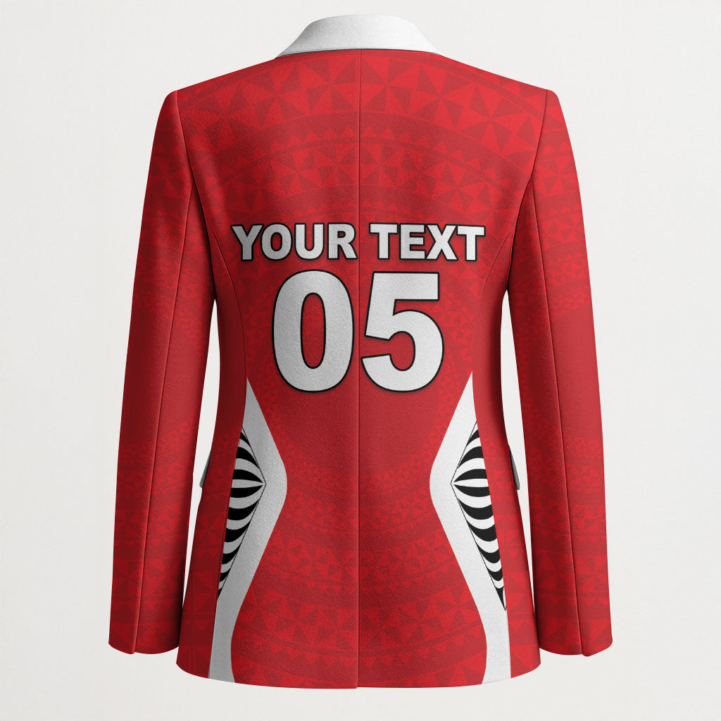Custom 2026 Tonga Rugby XIII Blazer Sporty Style LT05 - Polynesian Pride