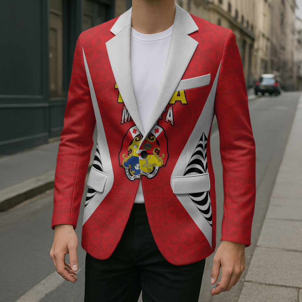 Custom 2026 Tonga Rugby XIII Blazer Sporty Style LT05 - Polynesian Pride