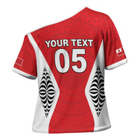 Custom 2026 Tonga Rugby XIII Cross Shoulder Shirt Sporty Style LT05 - Polynesian Pride