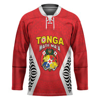 Custom 2026 Tonga Rugby XIII Hockey Jersey Sporty Style LT05 Unisex Red - Polynesian Pride