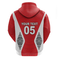 Custom 2026 Tonga Rugby XIII Hoodie Sporty Style LT05 - Polynesian Pride