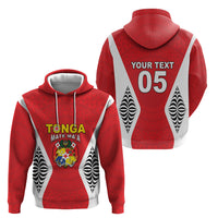 Custom 2026 Tonga Rugby XIII Hoodie Sporty Style LT05 - Polynesian Pride