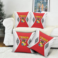 2026 Tonga Rugby XIII Pillow Cover Sporty Style LT05 - Polynesian Pride