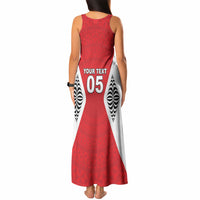 Custom 2026 Tonga Rugby XIII Tank Maxi Dress Sporty Style LT05 - Polynesian Pride