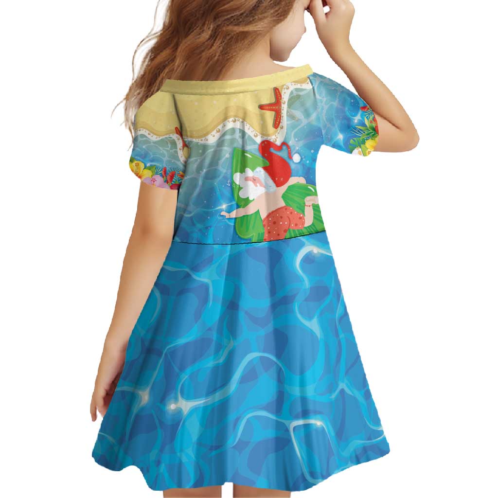 Christmas In Hawaii Family Matching Mermaid Dress and Hawaiian Shirt Tis The Sea Sun LT05 - Polynesian Pride