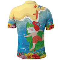 Christmas In Hawaii Polo Shirt Tis The Sea Sun LT05 - Polynesian Pride