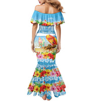 Personalised Hawaii Funny Thanksgiving Family Matching Mermaid Dress and Hawaiian Shirt Thankful From The Beach LT05 - Polynesian Pride
