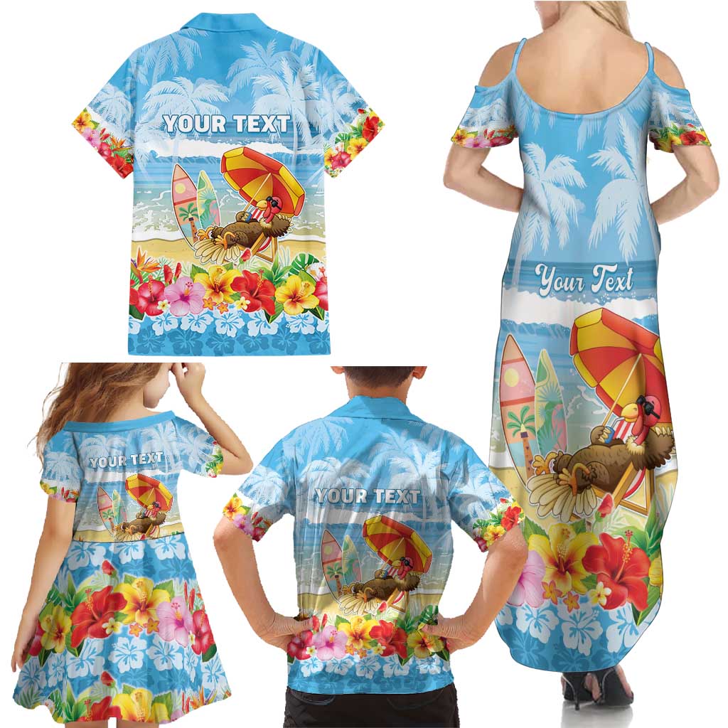 Personalised Hawaii Funny Thanksgiving Family Matching Summer Maxi Dress and Hawaiian Shirt Thankful From The Beach LT05 - Polynesian Pride