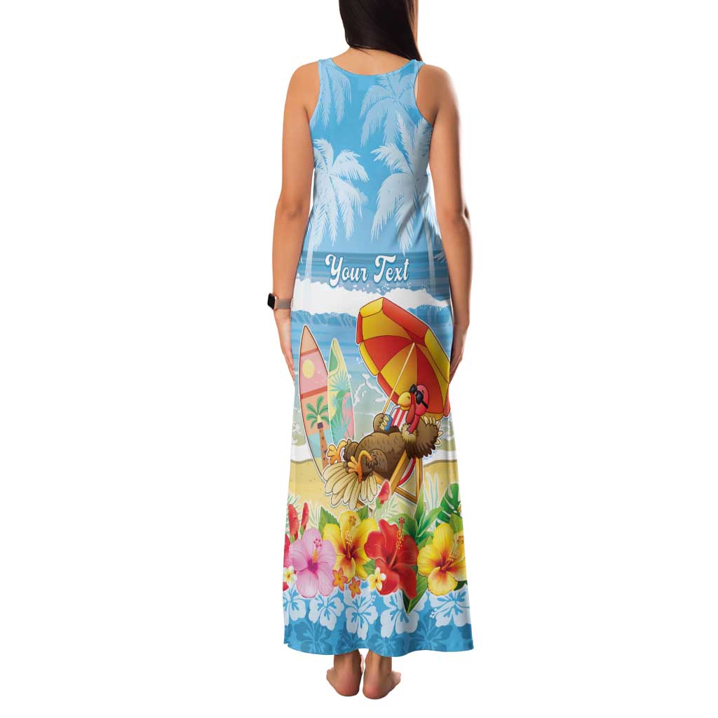 Personalised Hawaii Funny Thanksgiving Family Matching Tank Maxi Dress and Hawaiian Shirt Thankful From The Beach LT05 - Polynesian Pride