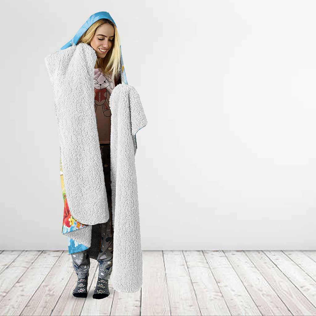 Hawaii Funny Thanksgiving Hooded Blanket Thankful From The Beach
