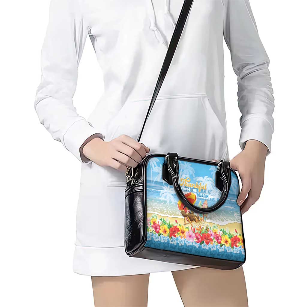 Hawaii Funny Thanksgiving Shoulder Handbag Thankful From The Beach
